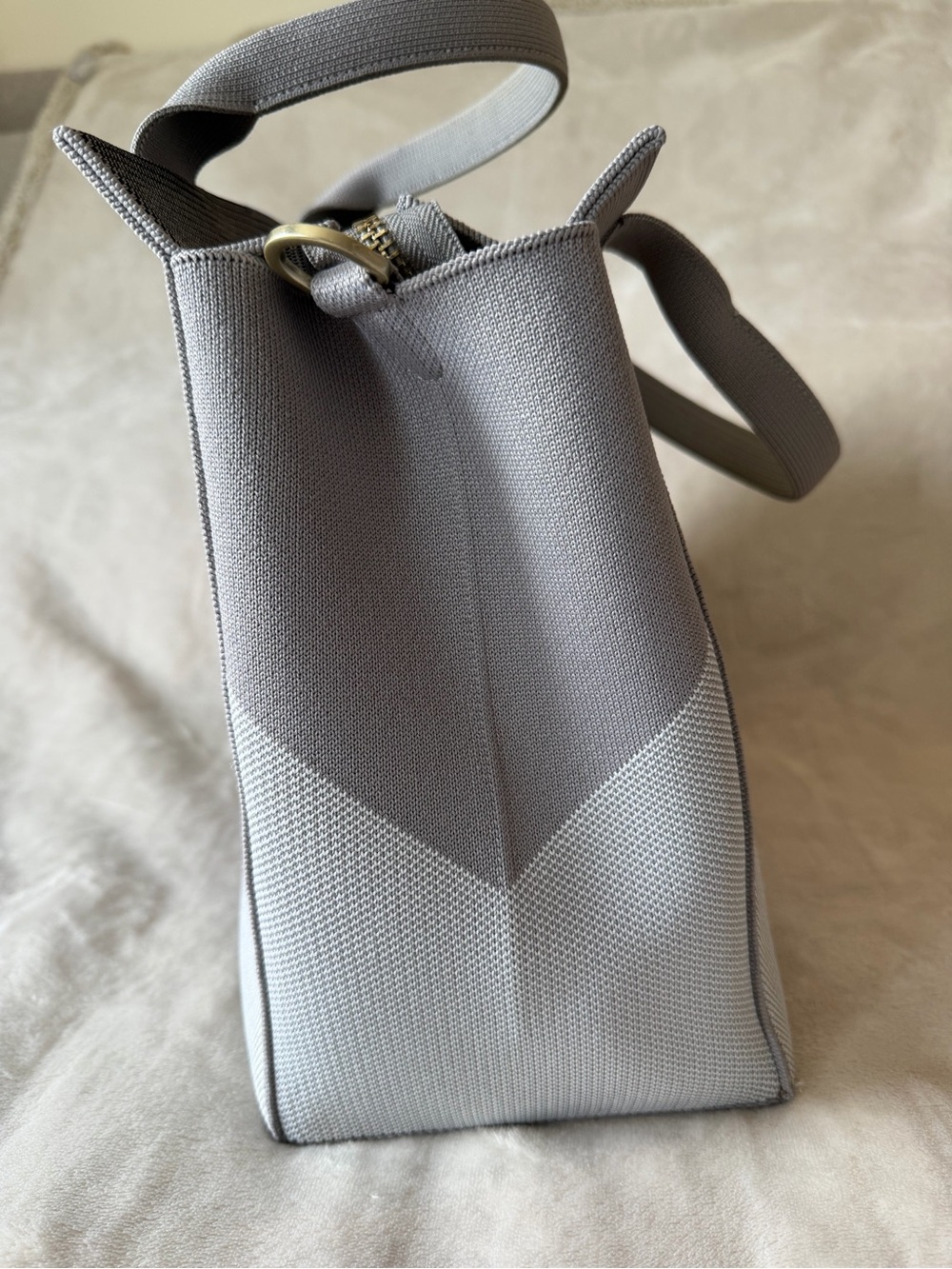 Rothy’s The Handbag ~ Charcoal Grey Crossbody Tote Shoulder Bag Washable - Picture 3 of 15